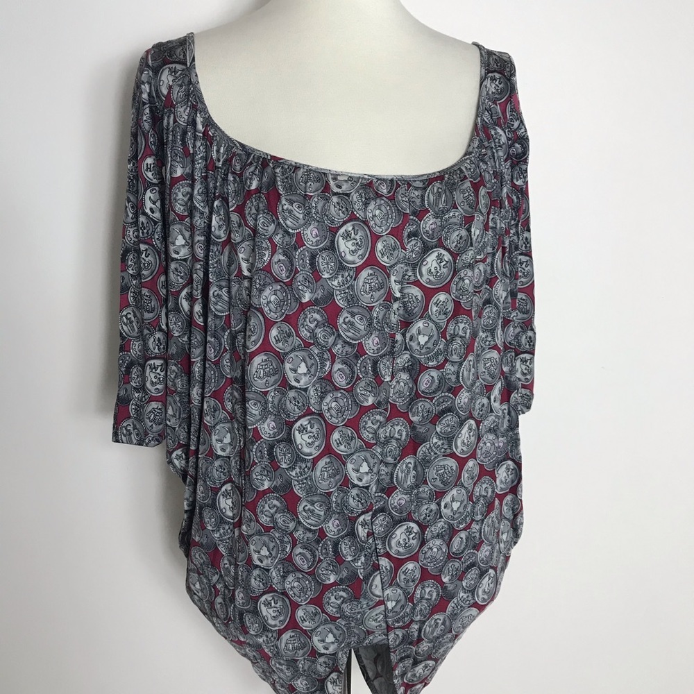 Mara Hoffman Coin Printed Silk Jersey Top